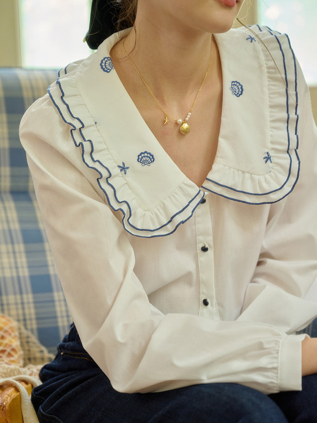 【Final Sale】Laurel Peter Pan Collar Blouse