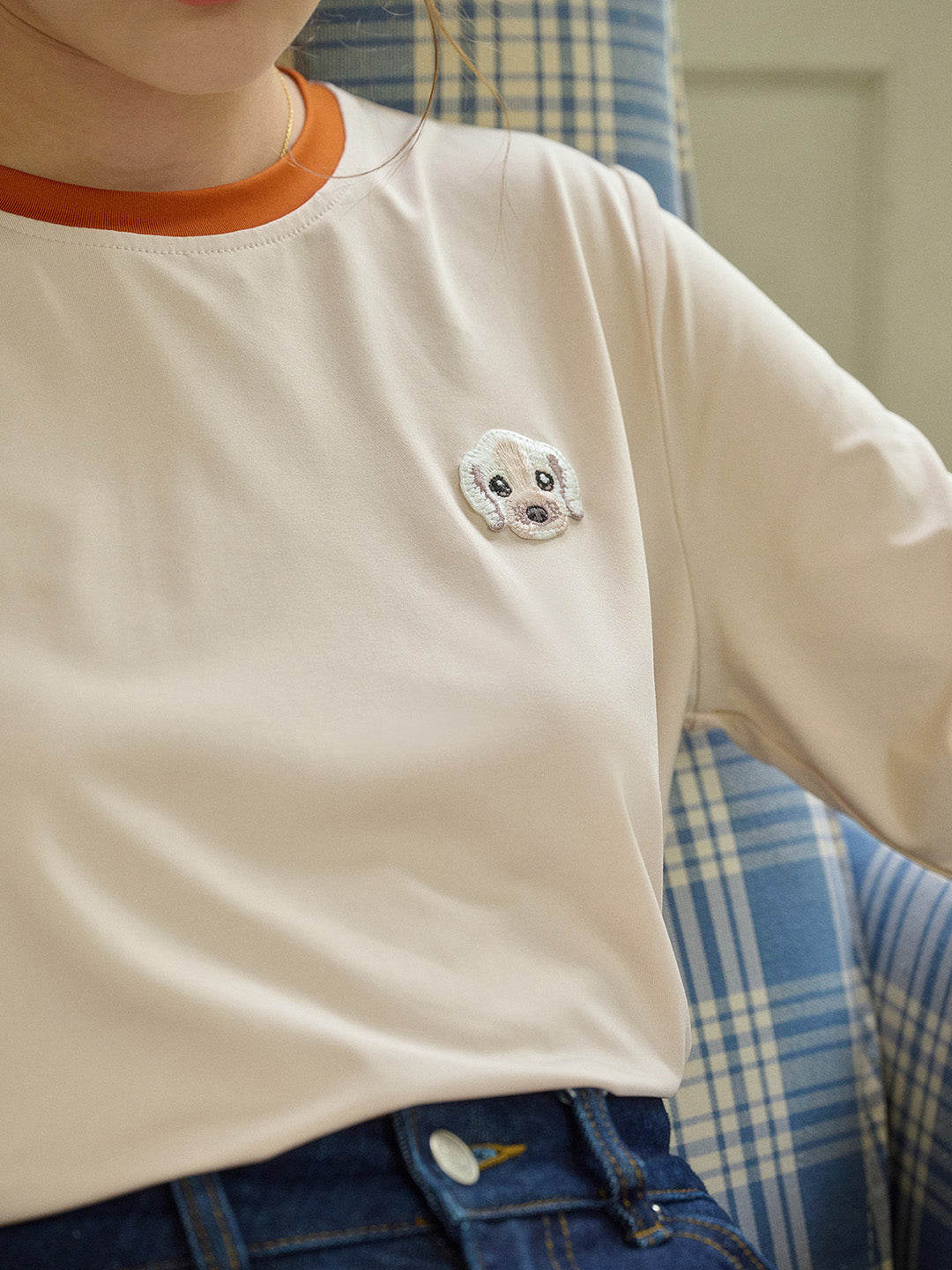 【Final Sale】Delaney Round Neck Puppy Top