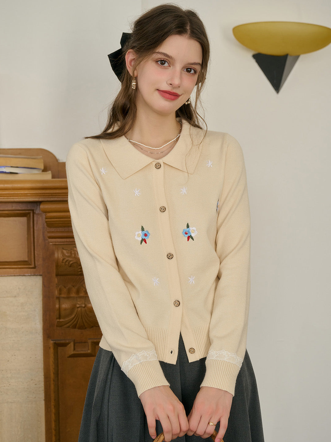 【Final Sale】Cindy Simple Embroidery Sweater