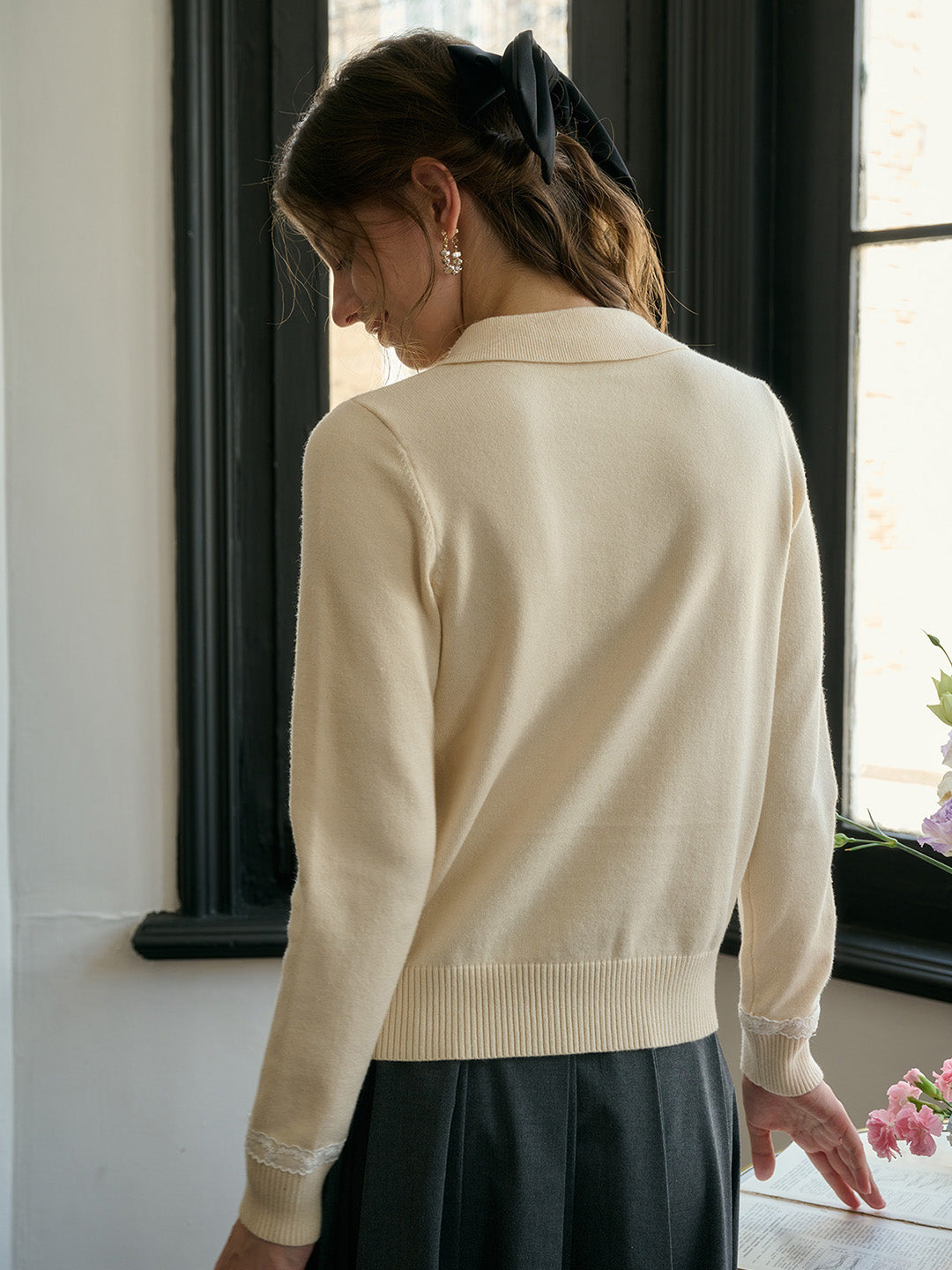 【Final Sale】Cindy Simple Embroidery Sweater