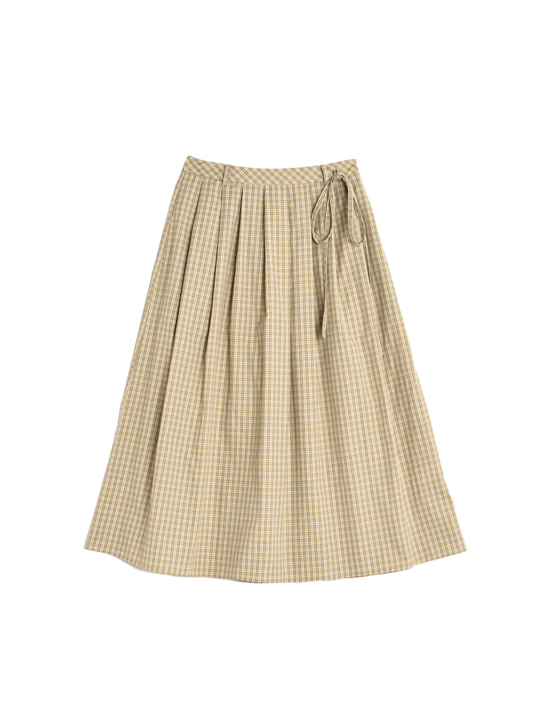 Kaia A-Line Plaid Cottton Skirt