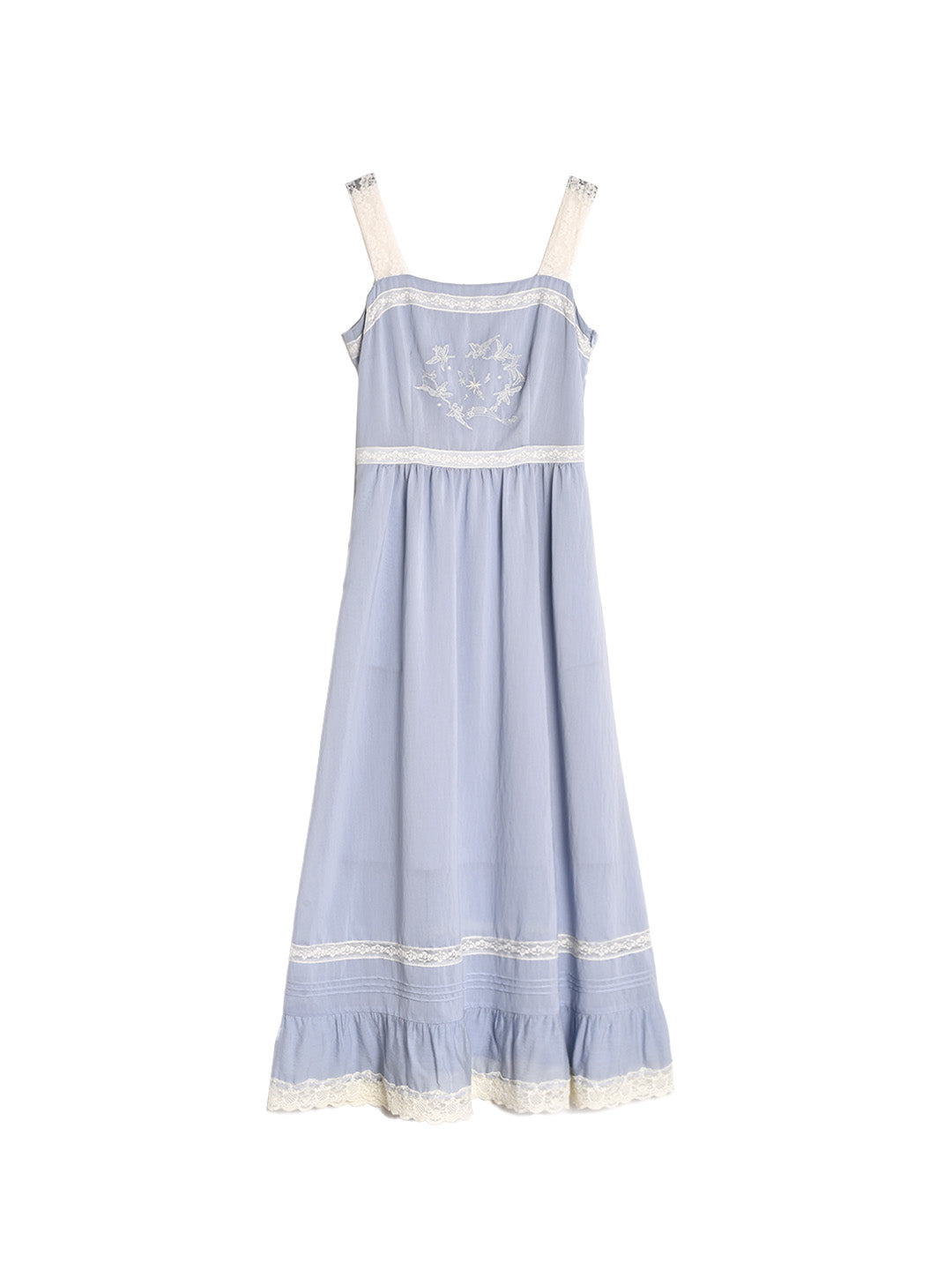 Fleur Square Neck Lace Tank Dress