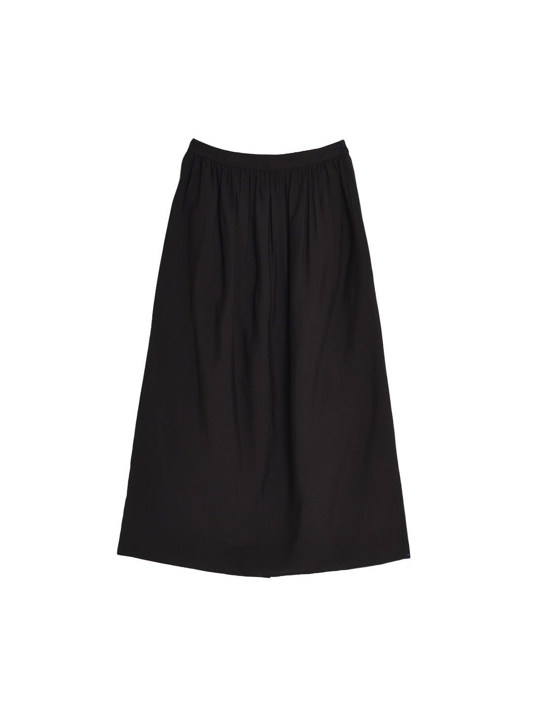 Annabelle Simple Black Wool Skirt