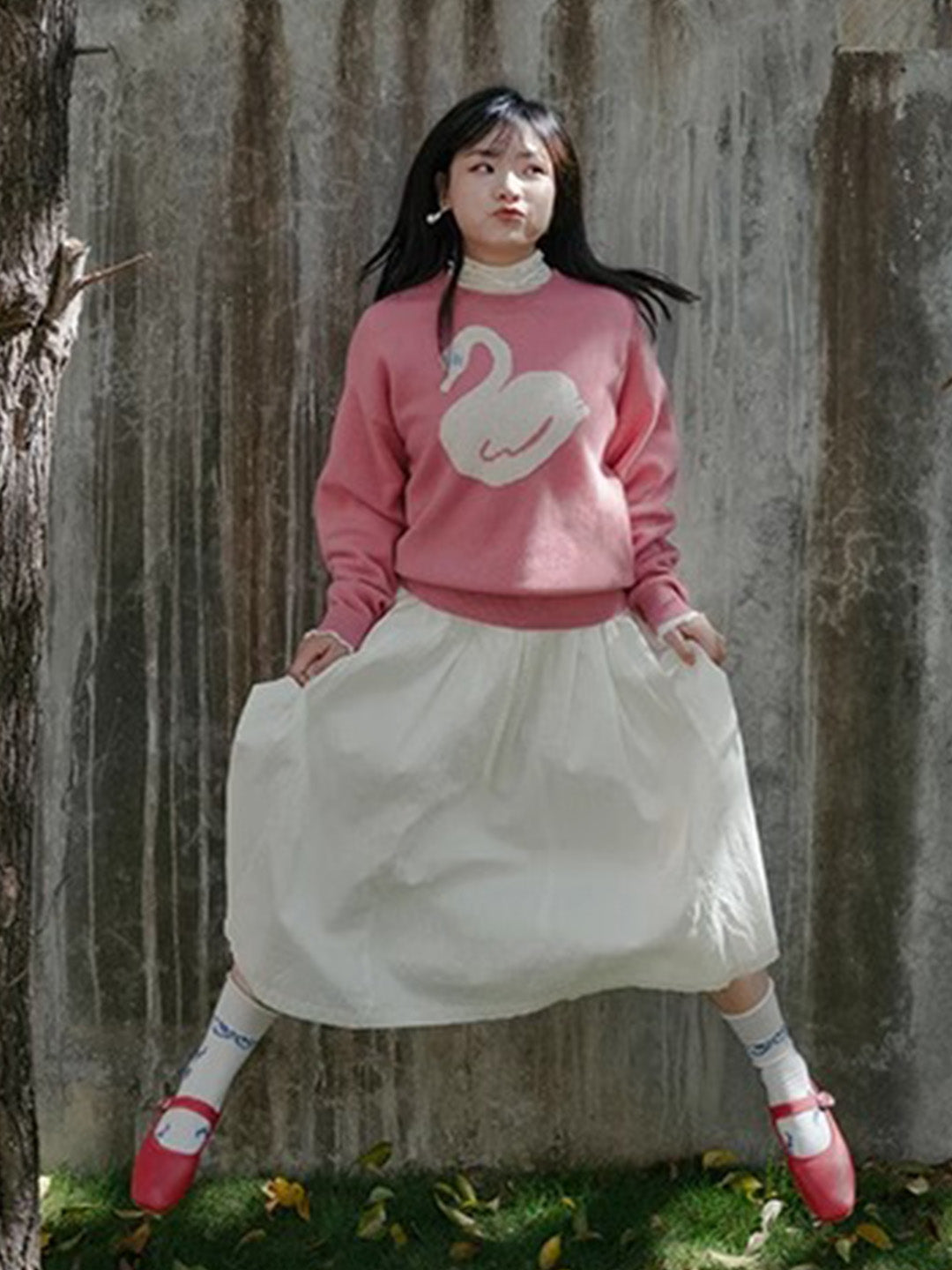 Chowxiaodou 100% Wool Knit Sweater