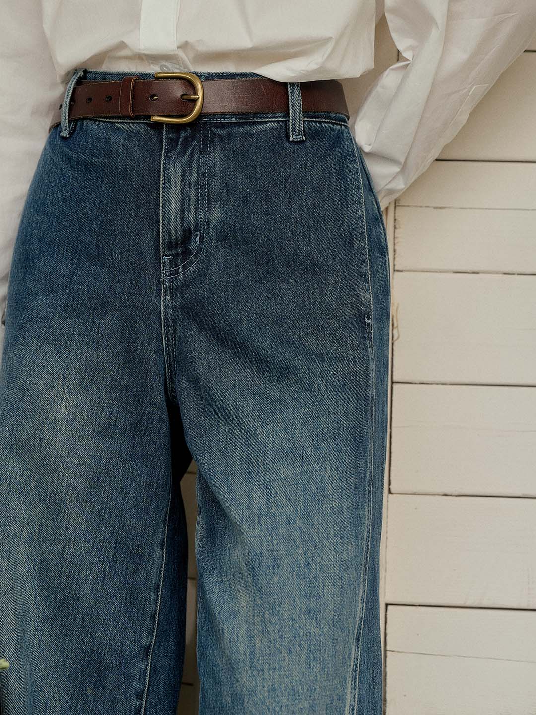 Alayna Vintage Straight Cotton Jeans