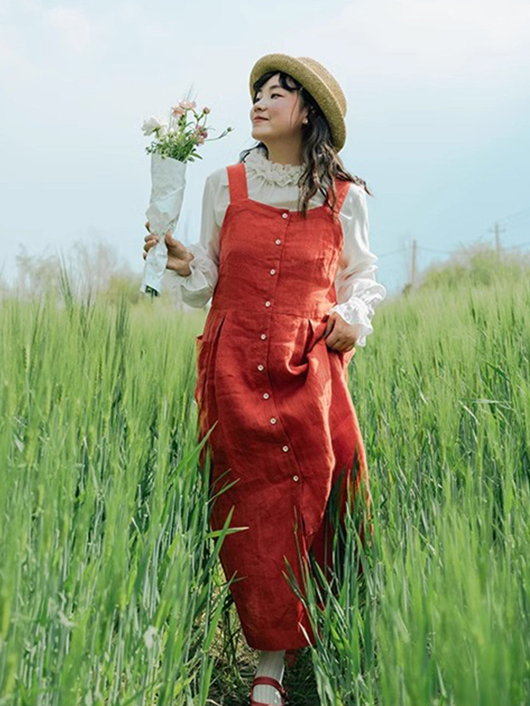 Chowxiaodou Petal Collar Shirt