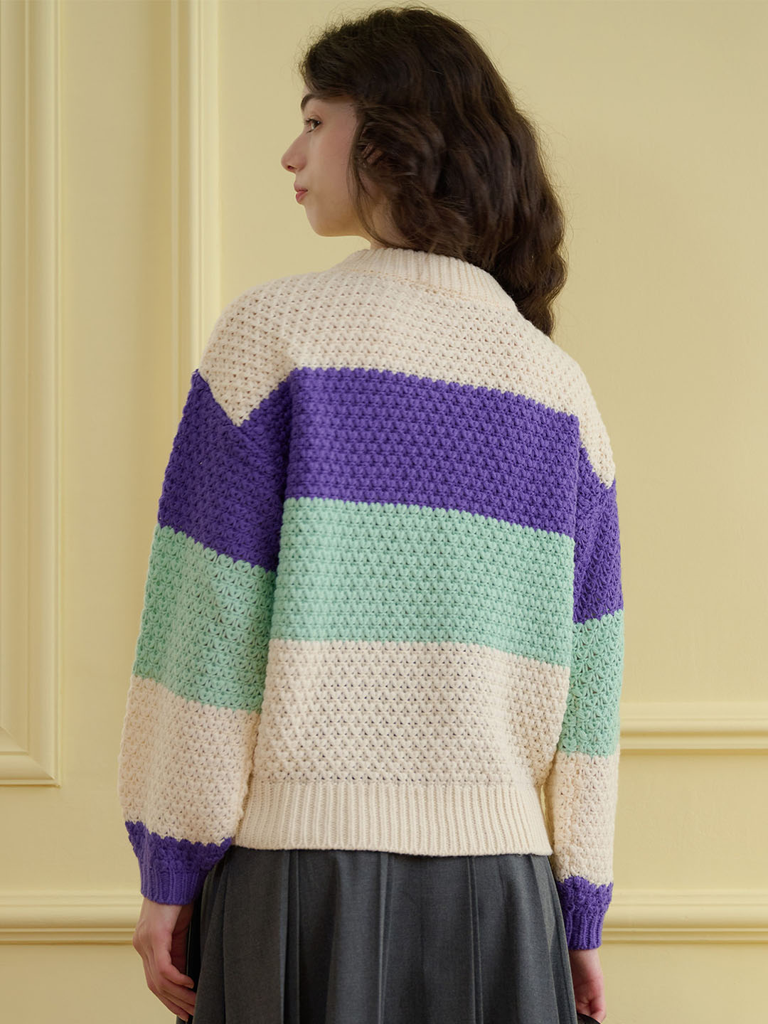 【Flash Sale】Esther Color-Blocked Ribbed Cozy Sweater