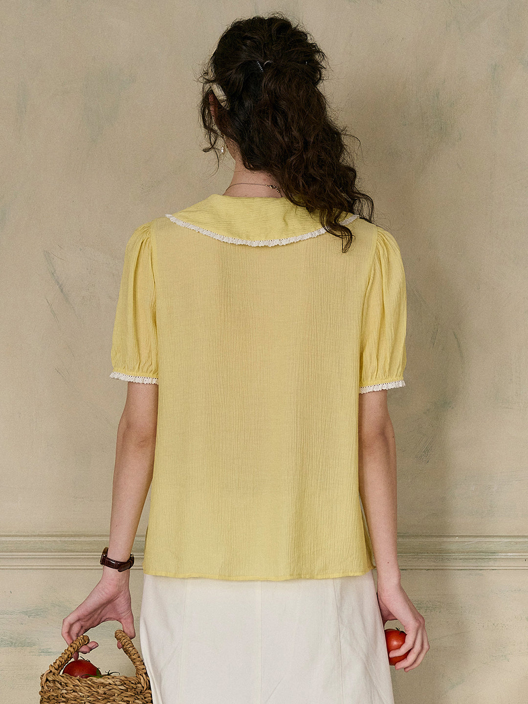 【Final Sale】Carmen Peter Pan Collar Blouse