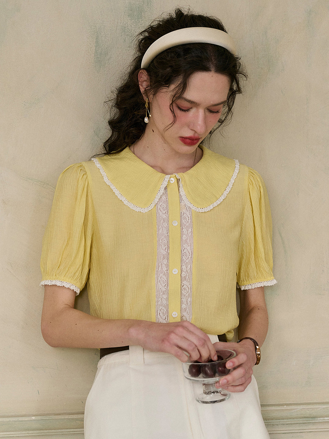 【Final Sale】Carmen Peter Pan Collar Blouse