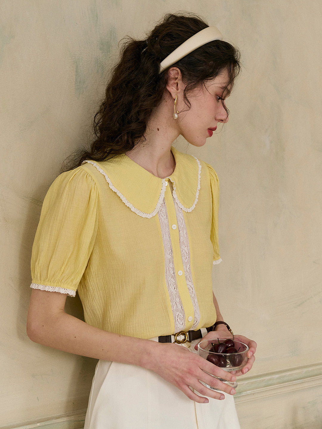 【Final Sale】Carmen Peter Pan Collar Blouse