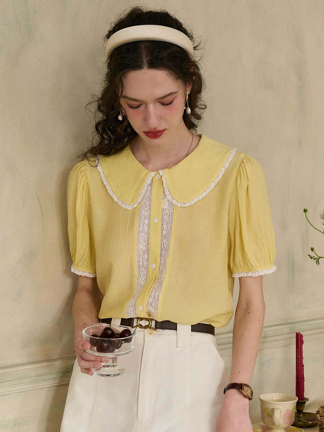 【Final Sale】Carmen Peter Pan Collar Blouse