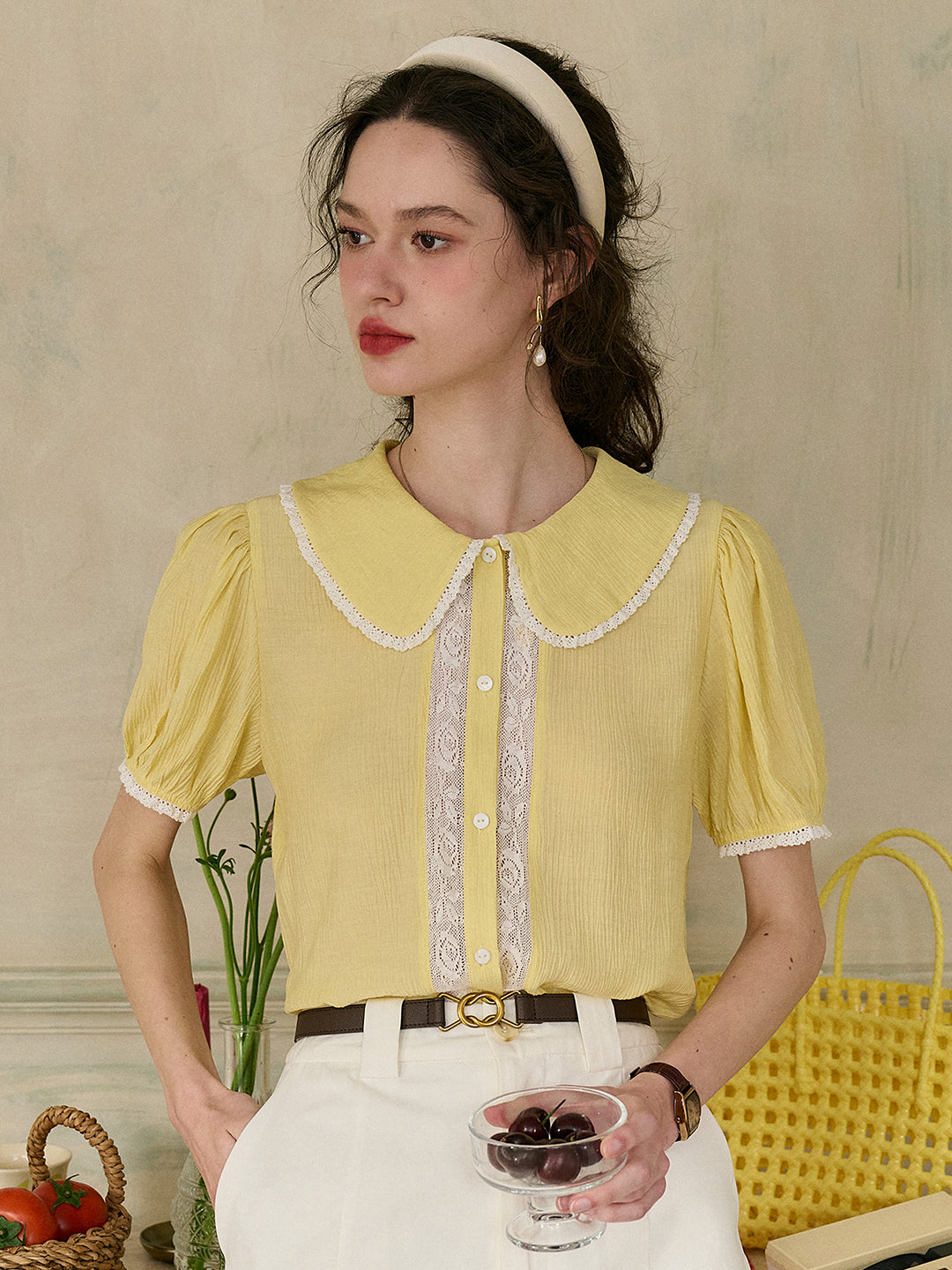 【Final Sale】Carmen Peter Pan Collar Blouse