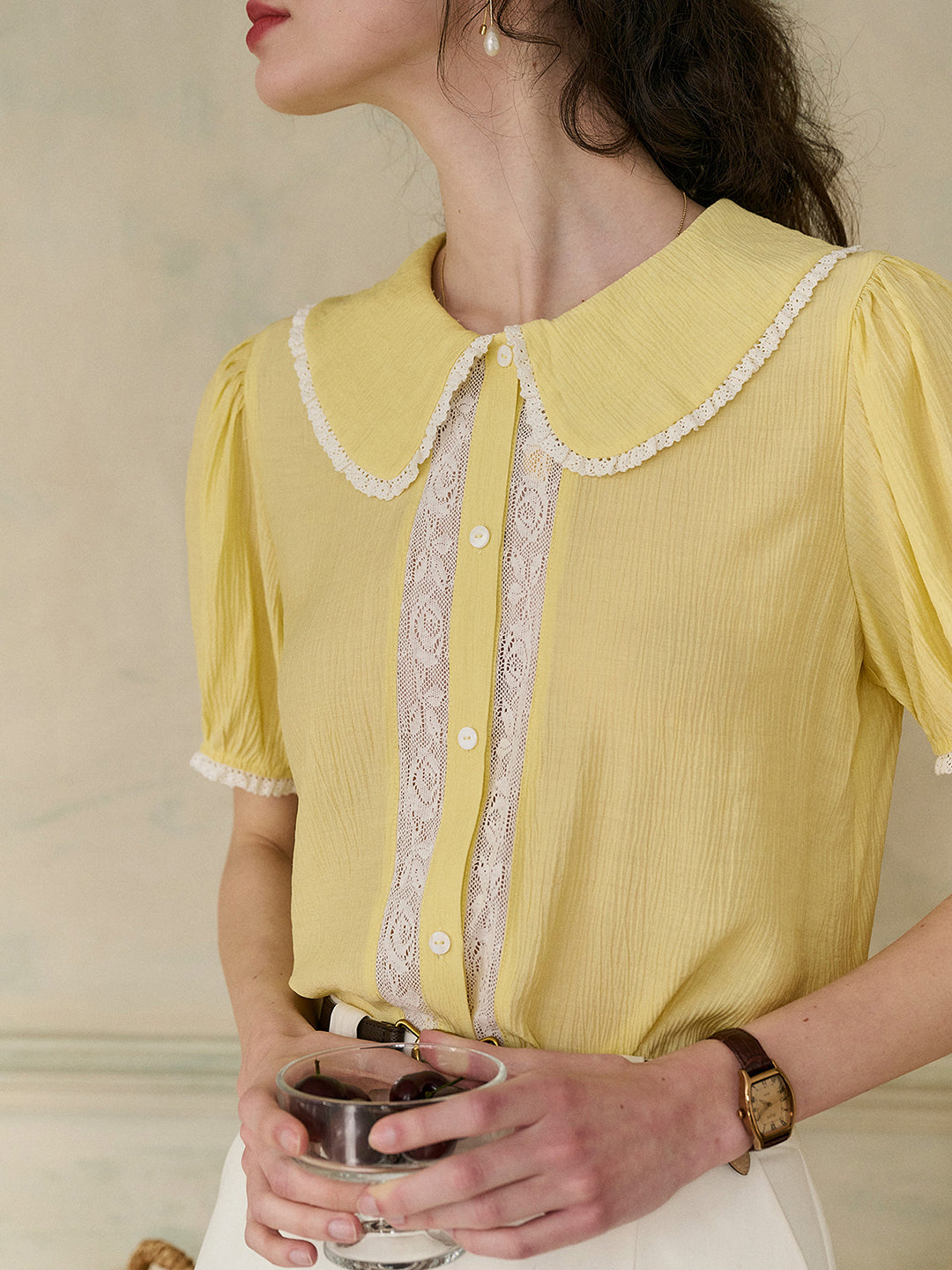 【Final Sale】Carmen Peter Pan Collar Blouse