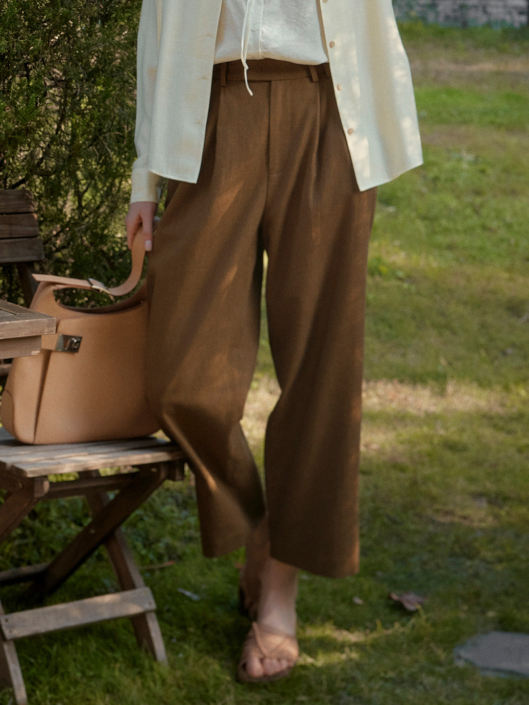 Azalea Cropped Tapered Trousers