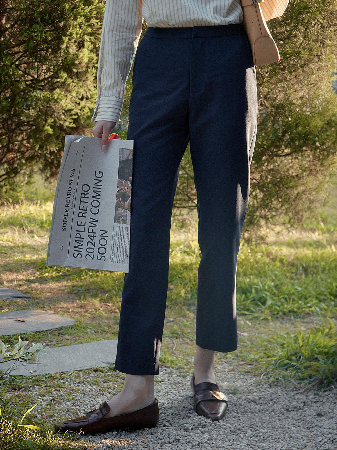 Cecilia Cropped Tapered Suit Pants