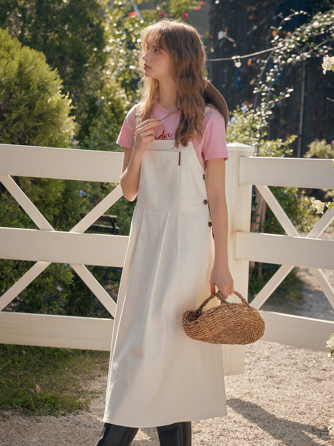 Freesia Pocket Overall Dress