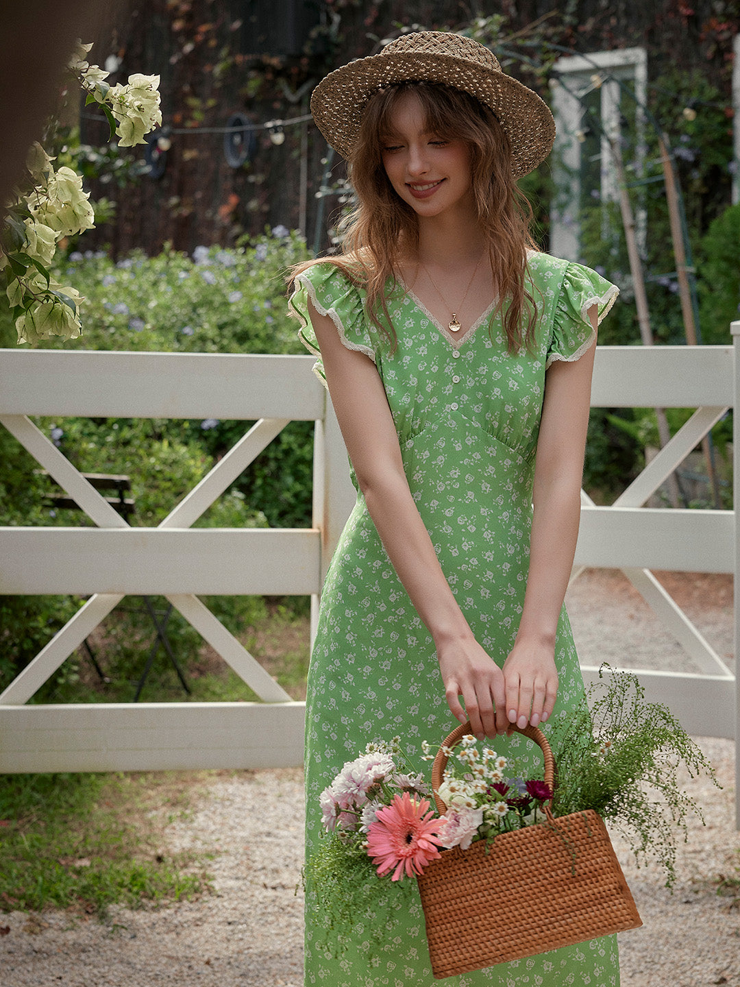 Sienna V-Neck Floral Dress