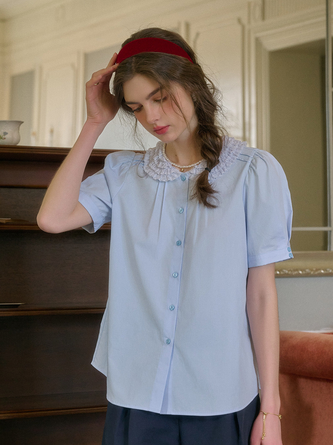 Delphine Doll Collar Blouse