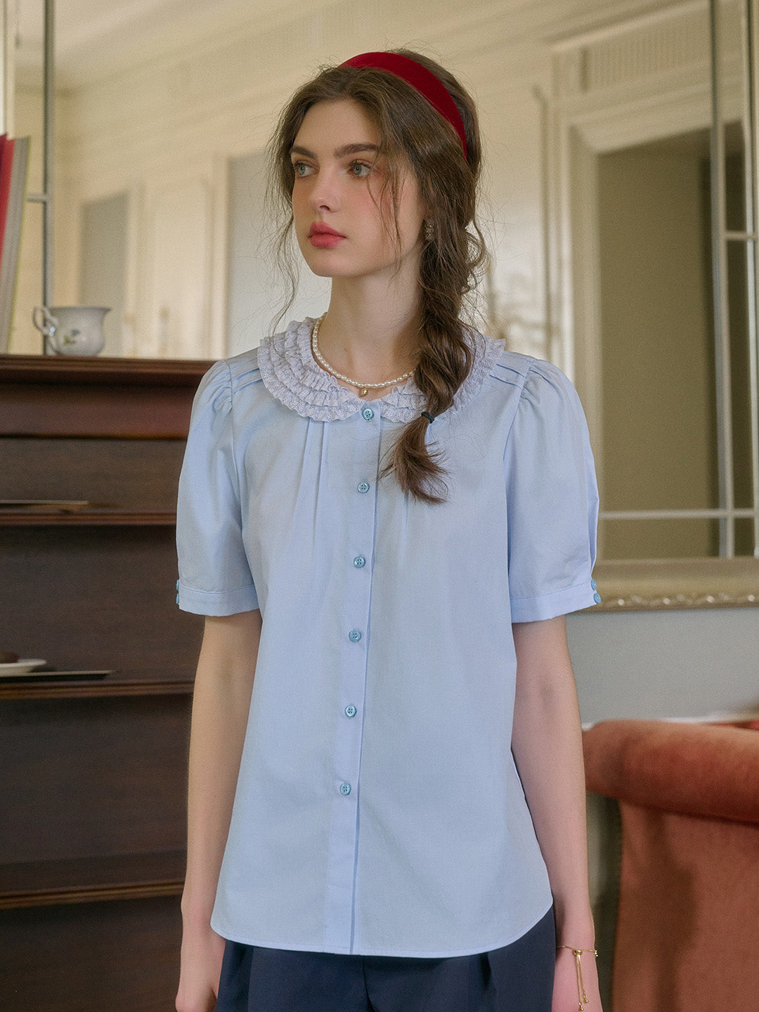 Delphine Doll Collar Blouse