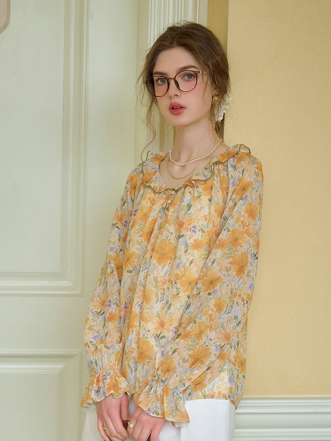 Matilda Round Neck Floral Blouse