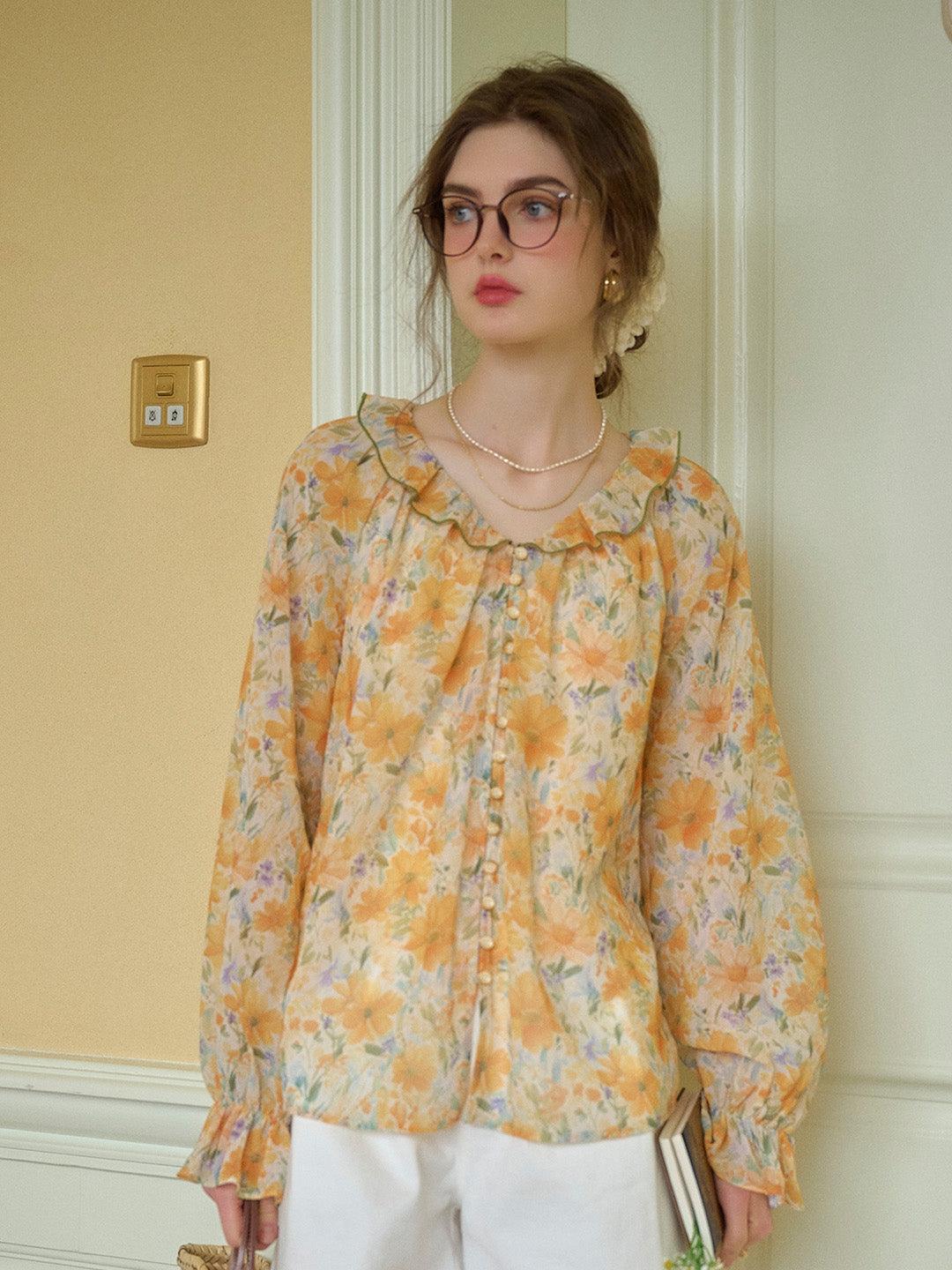 Matilda Round Neck Floral Blouse