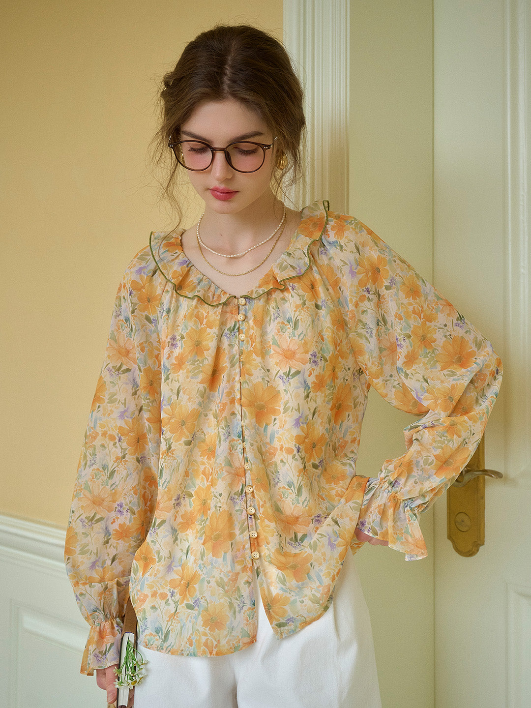 Matilda Round Neck Floral Blouse