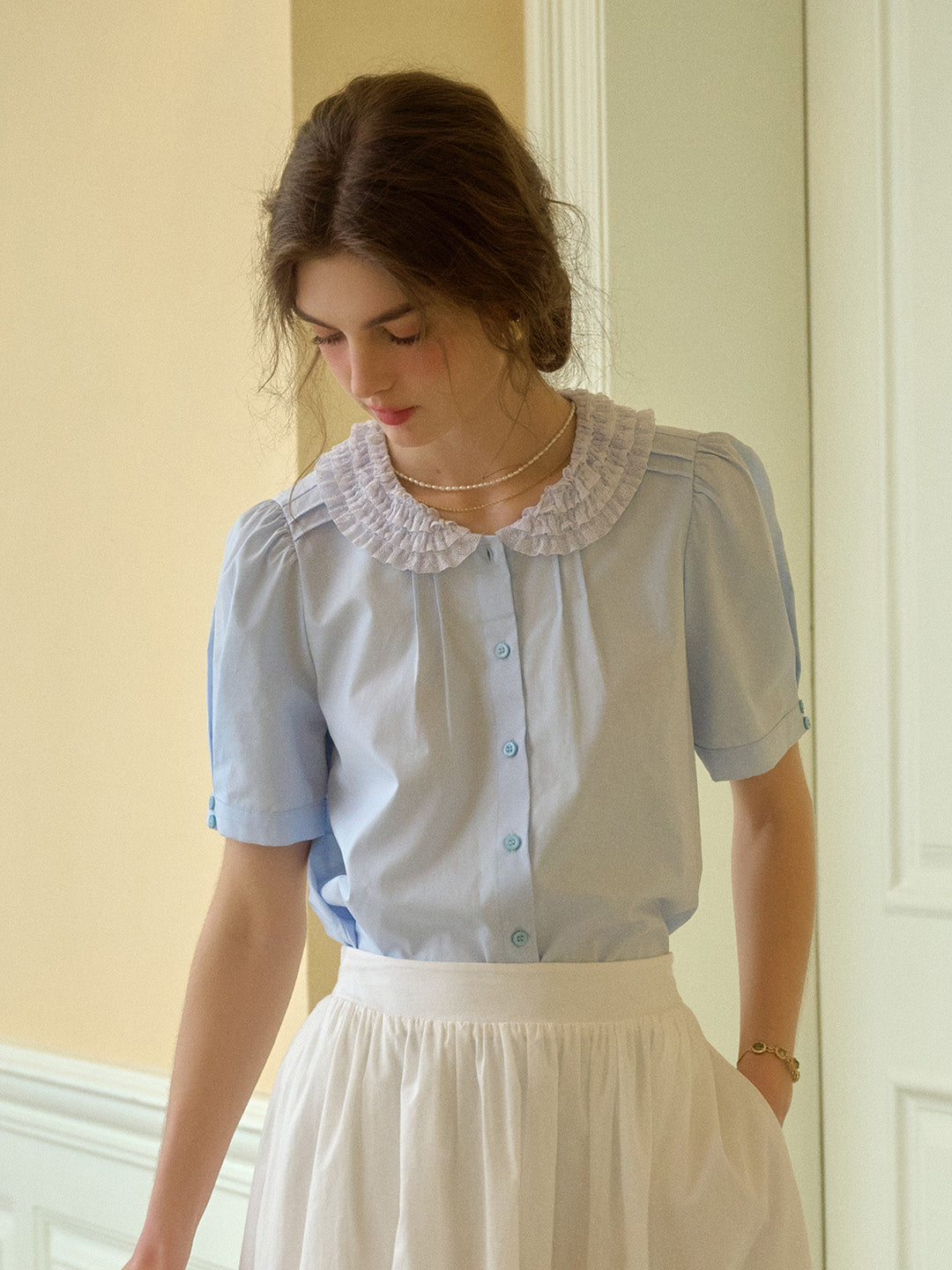 Delphine Doll Collar Blouse