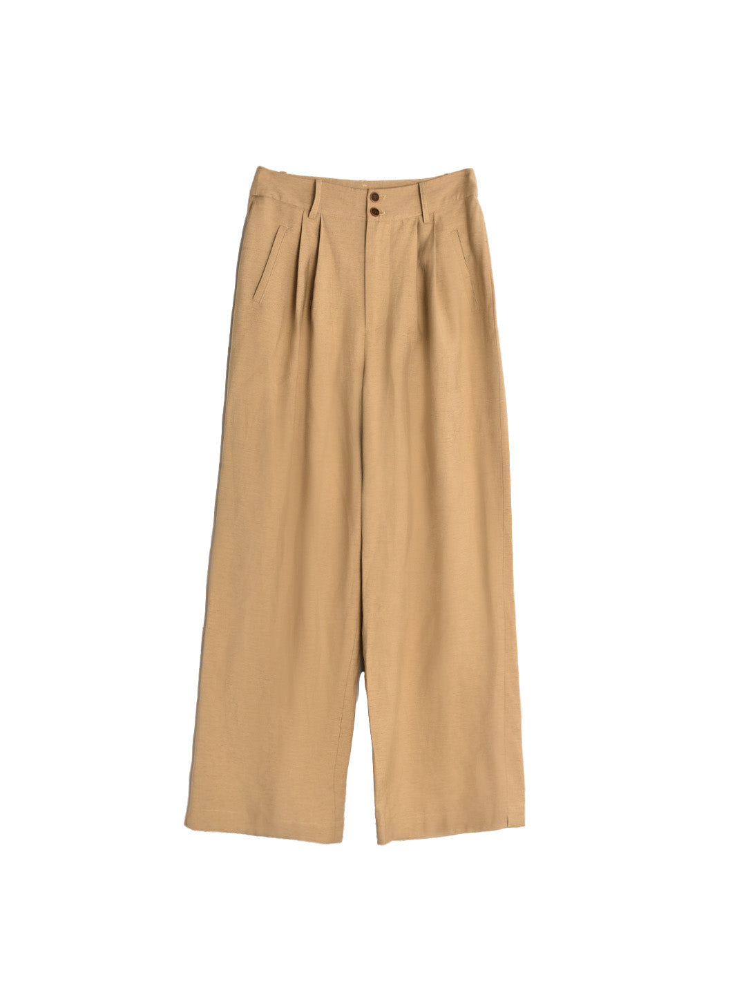 Karina Khaki Linen Trousers