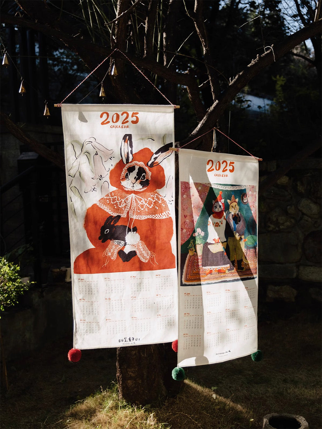 Chowxiaodou 2025 Illustrated Wall Calendar