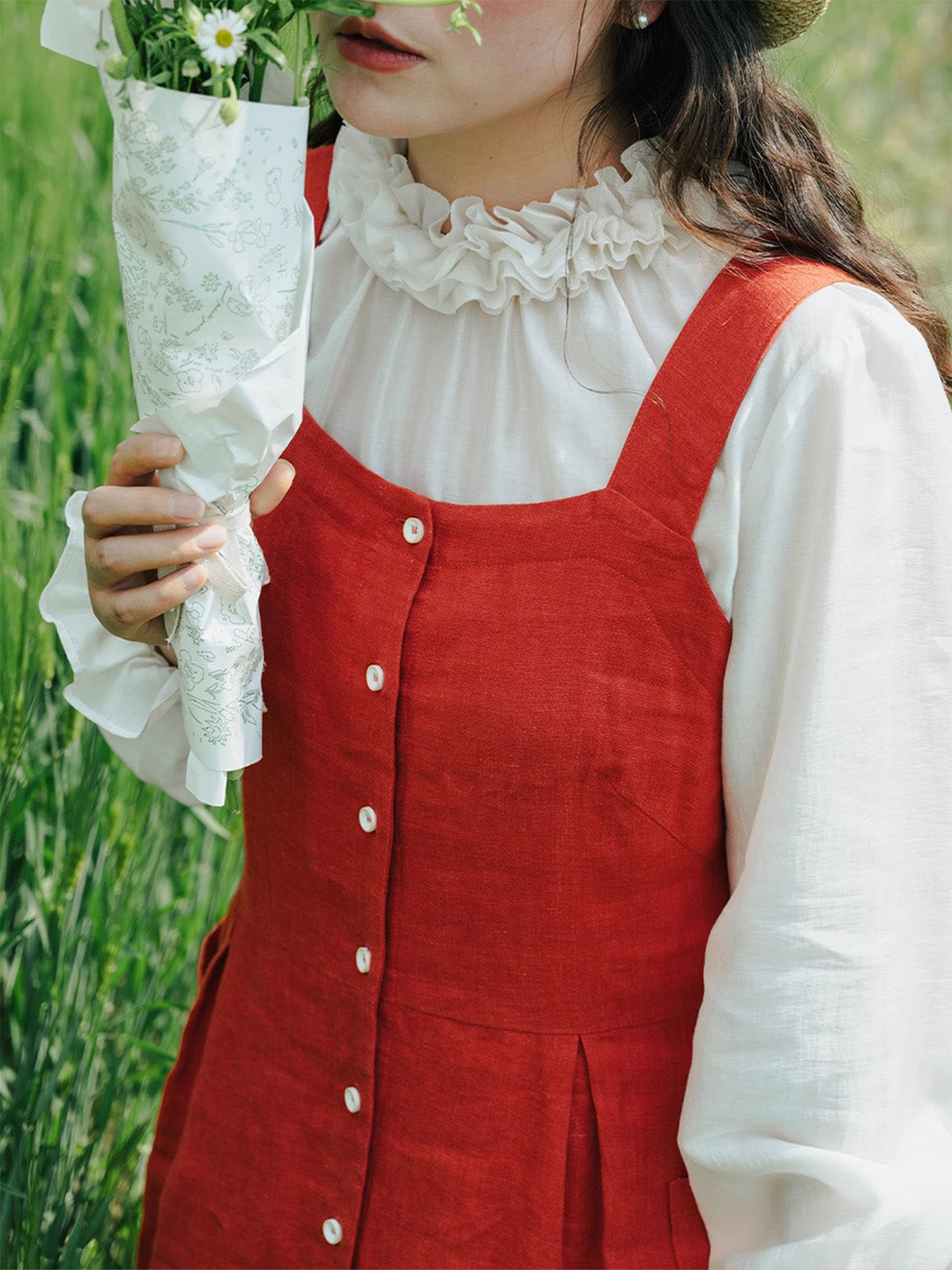 Chowxiaodou Petal Collar Shirt