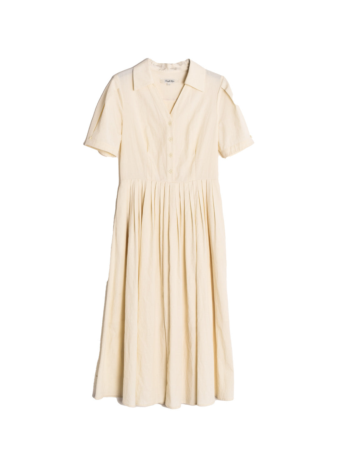 Eleanor V-Neck 100% Cotton Dress