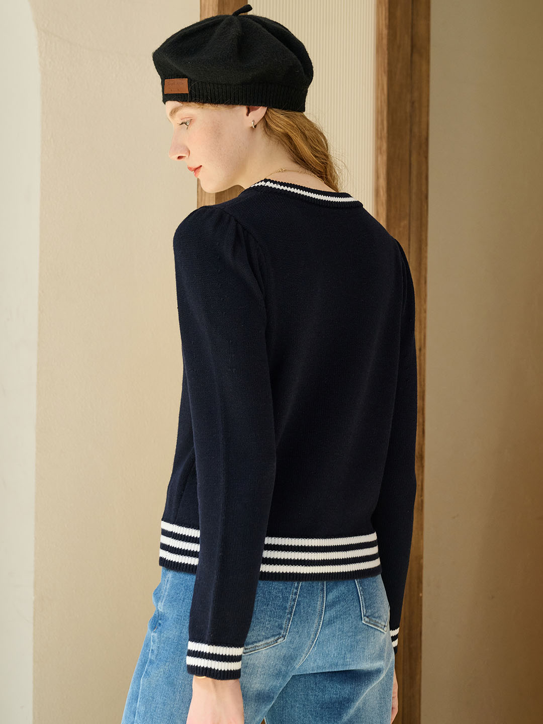 【Final Sale】Addilynn Classic Vintage Striped Contrast Sweater