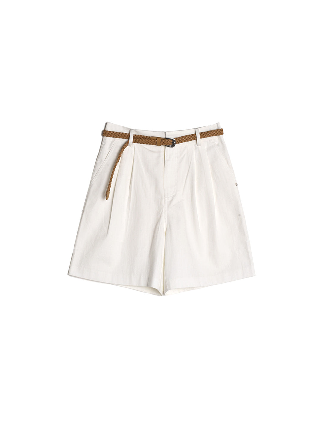 Margo Mid-Waist Cotton Shorts