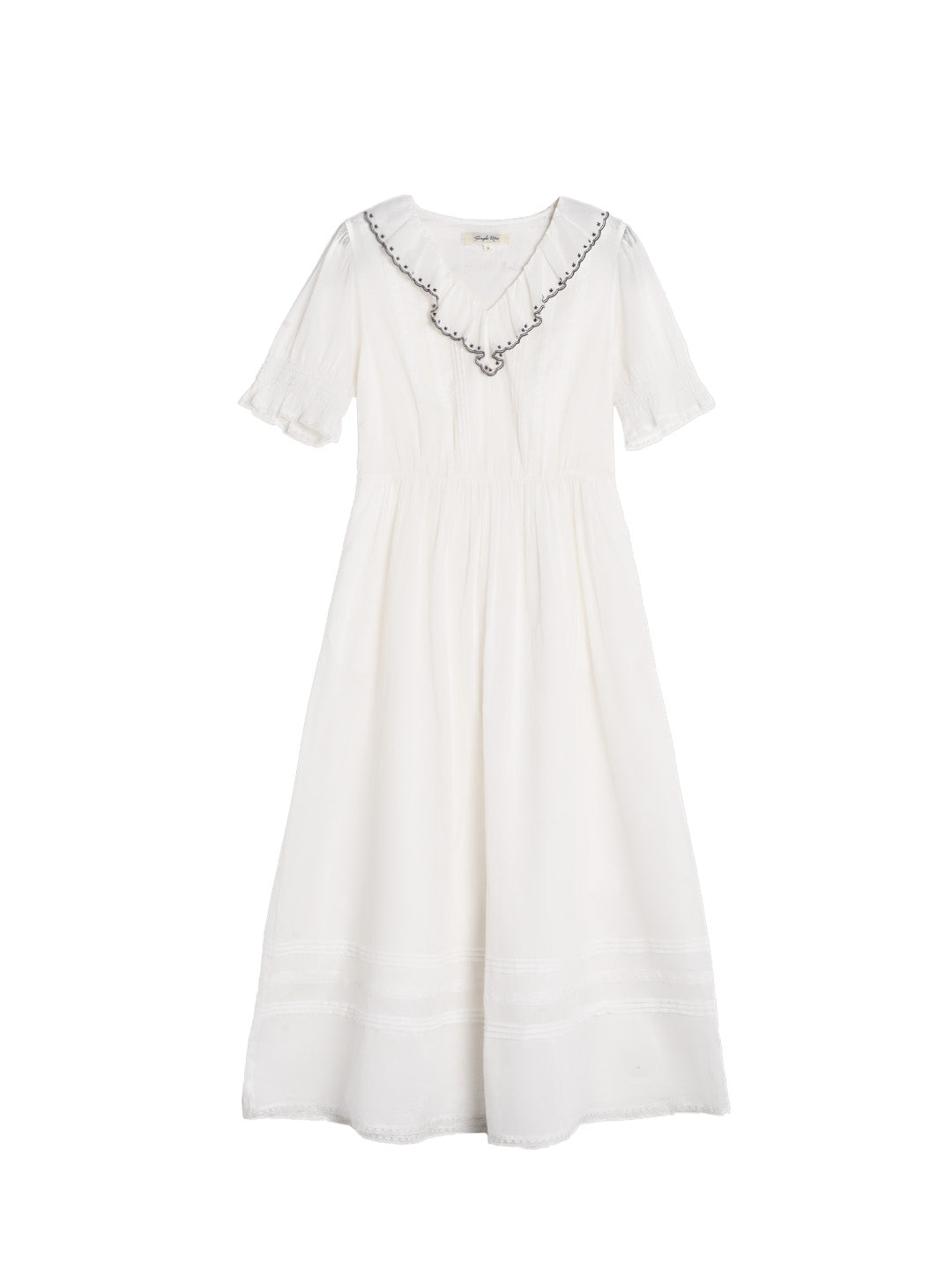 Rika V-Neck 100% Cotton Dress