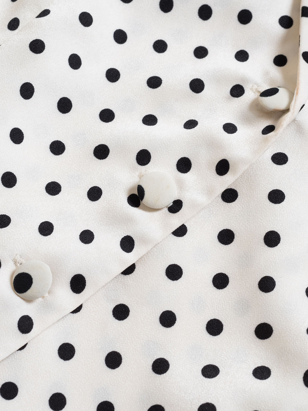 Baylee French Retro Polka Dot V-Neck Dress