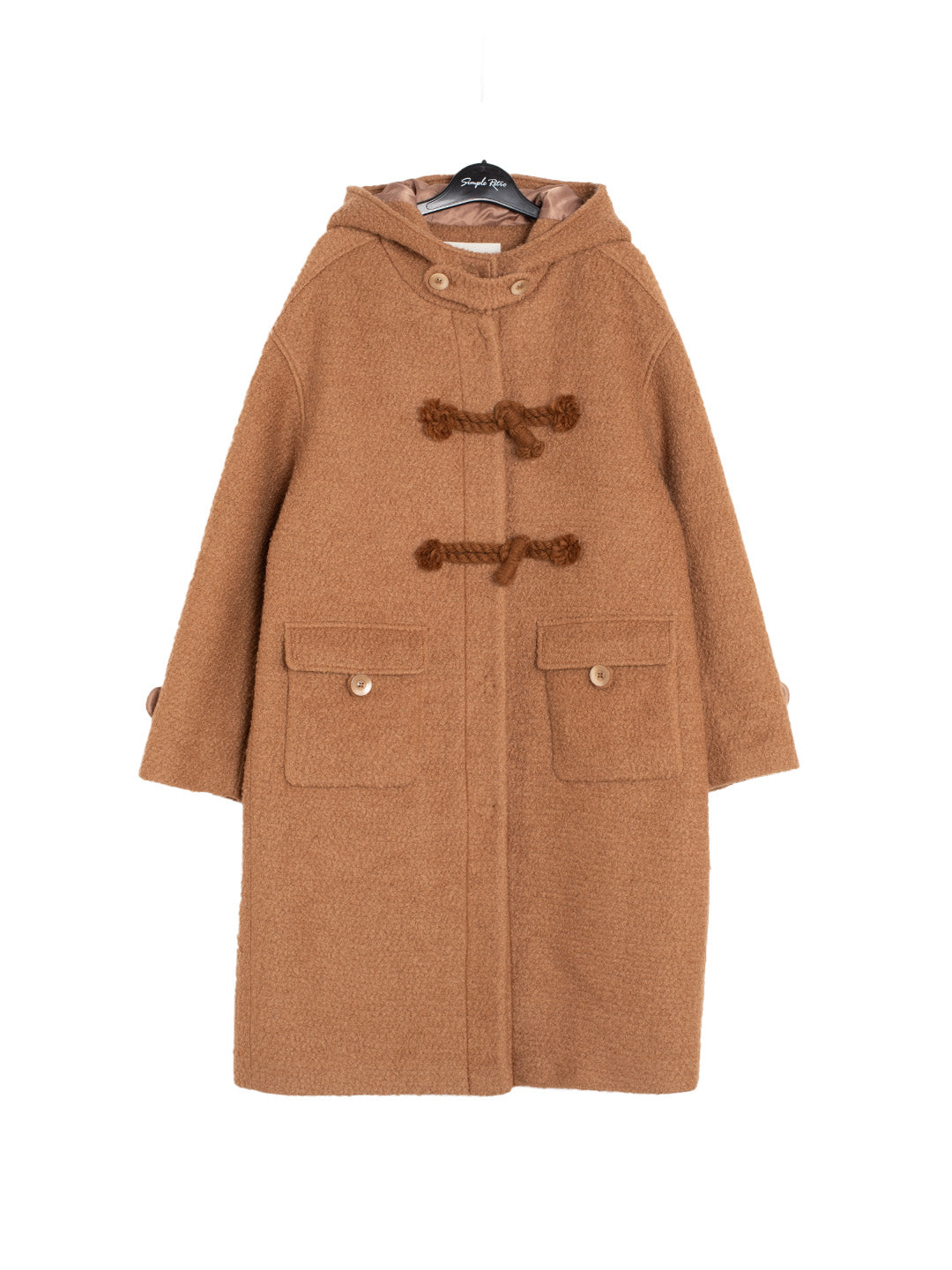 Trixie Vintage Inspired Button Long Wool Coat