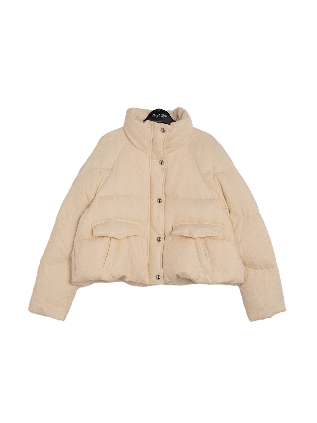 Joanna Stand Collar Pocket Down Jacket