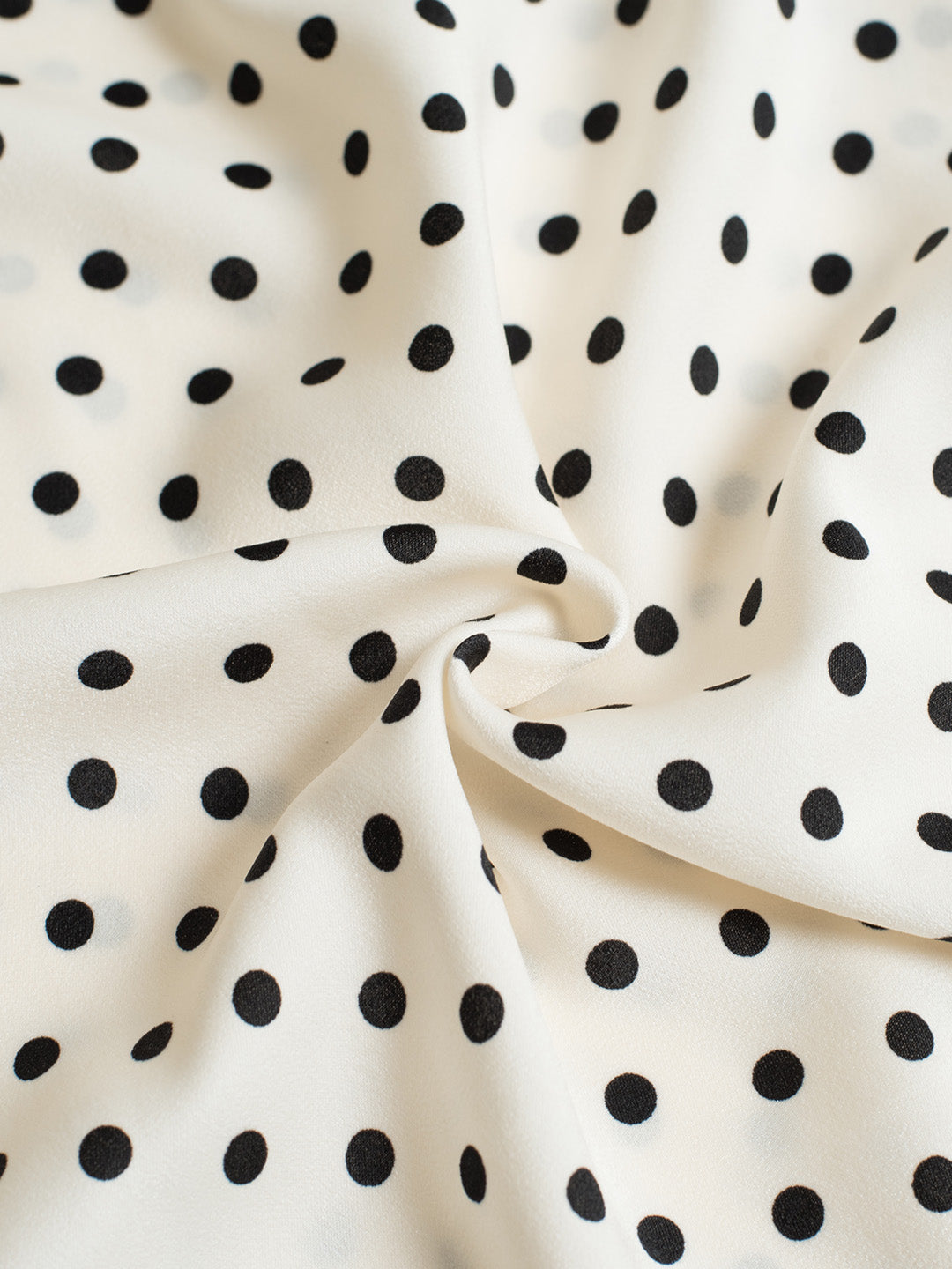 Barbara French Cuffs Polka Dot Small Lapel Blouse