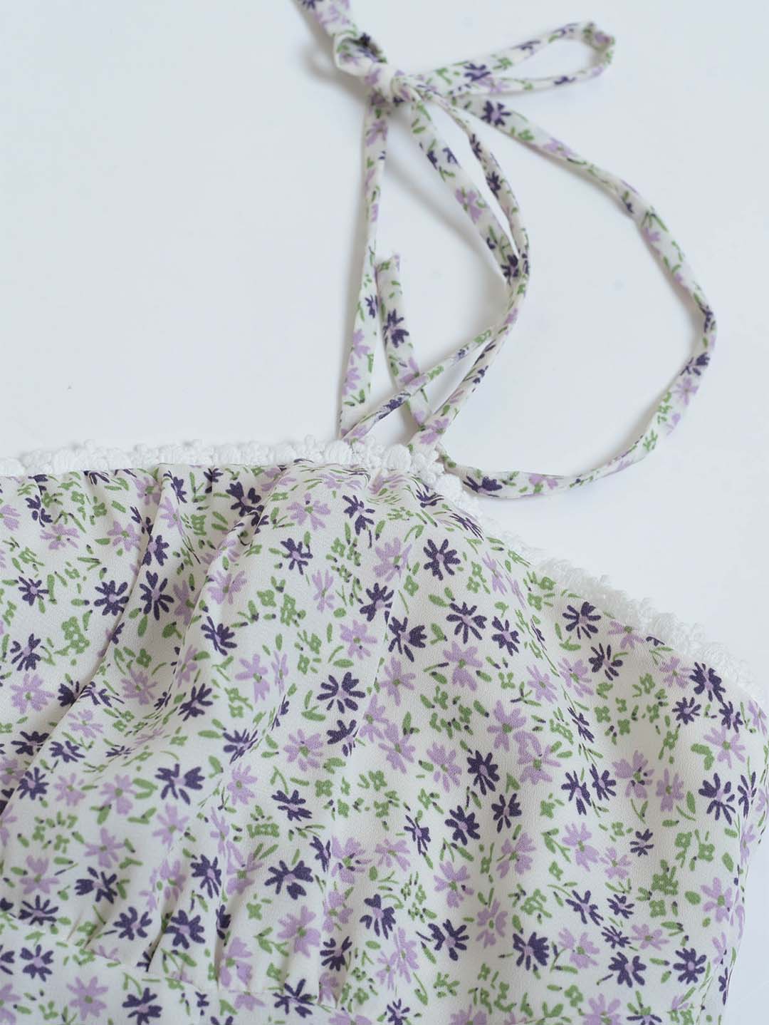 【Final Sale】Louisa Floral V-neck Strappy Top