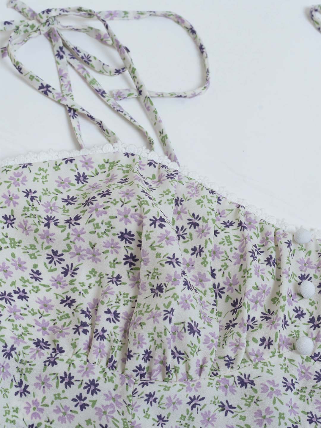 【Final Sale】Louisa Floral V-neck Strappy Top