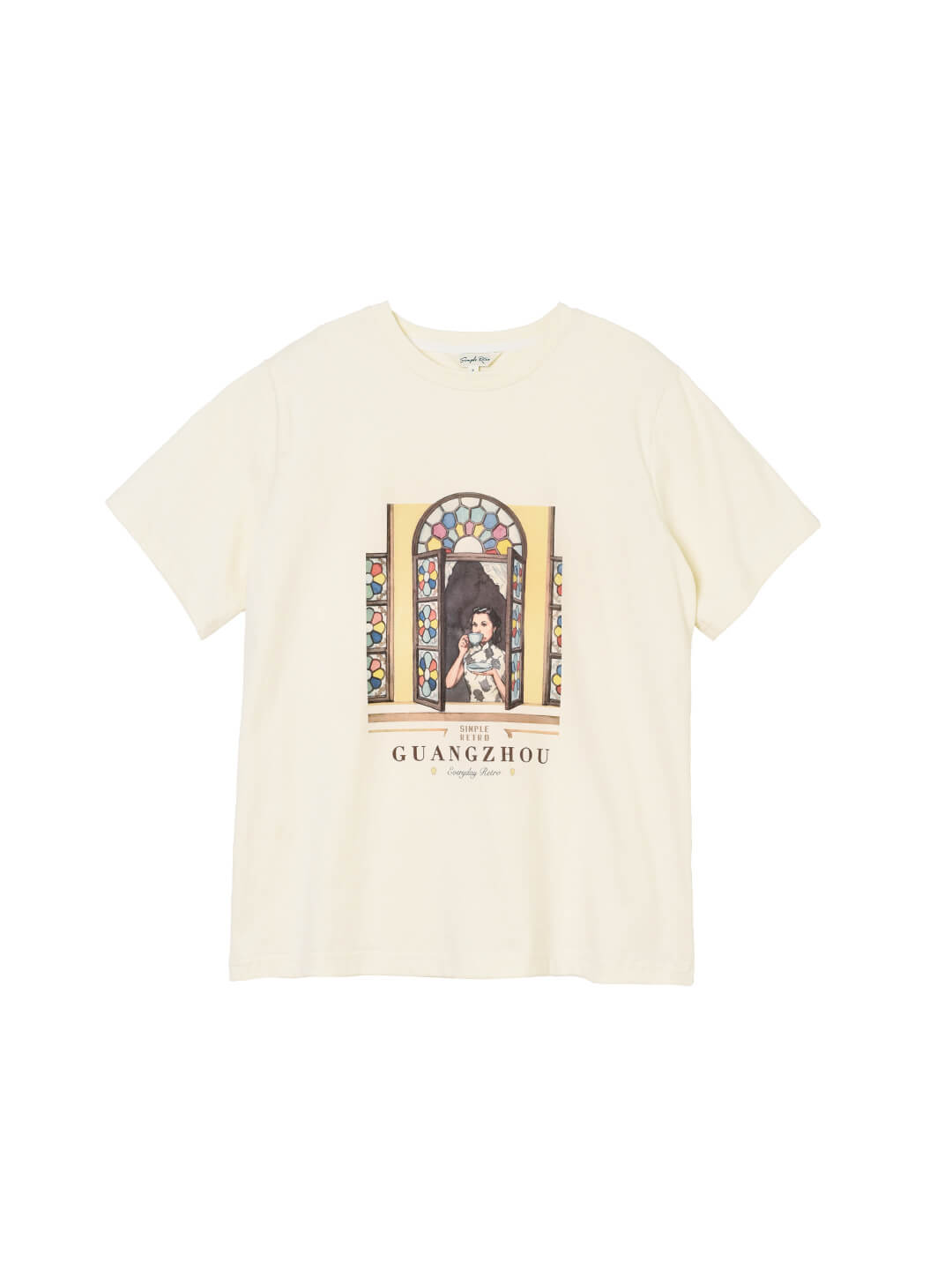 Jack Retro Graphic Cream T-shirt/SIMPLE RETRO