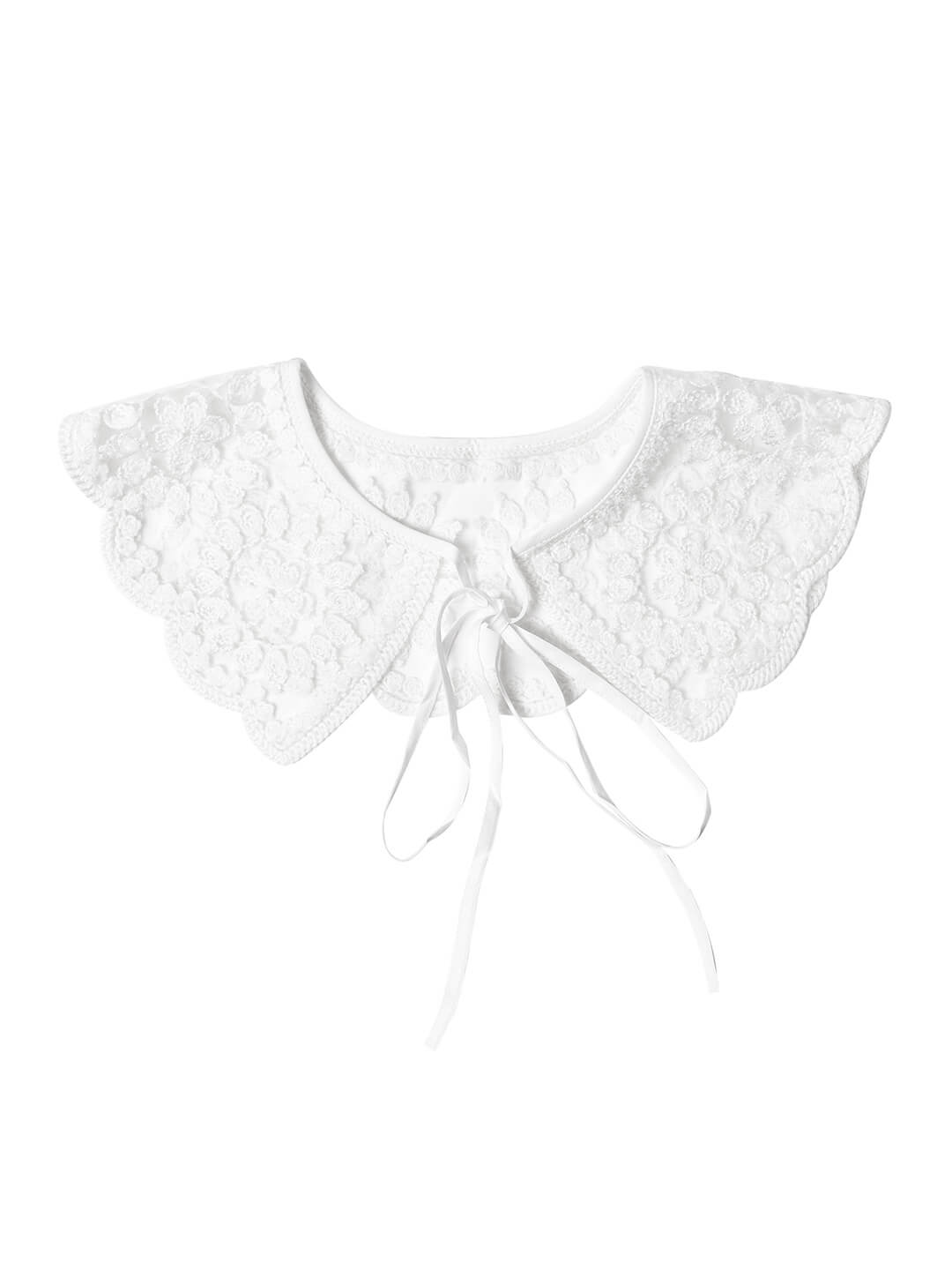 Alba White Detachable Collar