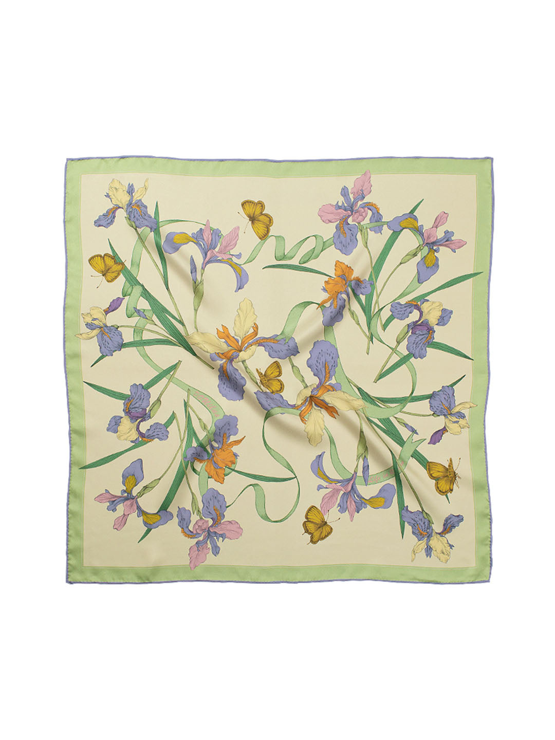 Chowxiaodou 16 Momme Iris Silk Twill Large Square Scarf 90*90