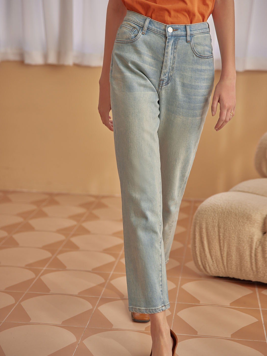 Gemma High-Waisted Jeans/Simple Retro/22011