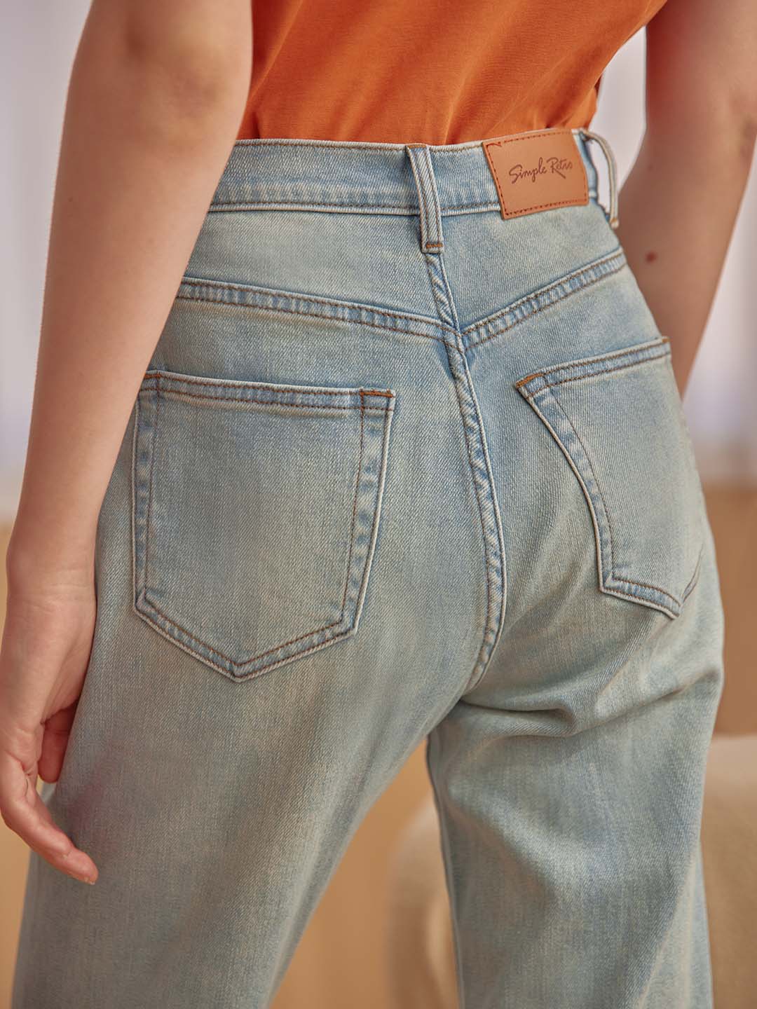 Gemma High-Waisted Jeans/Simple Retro/22011