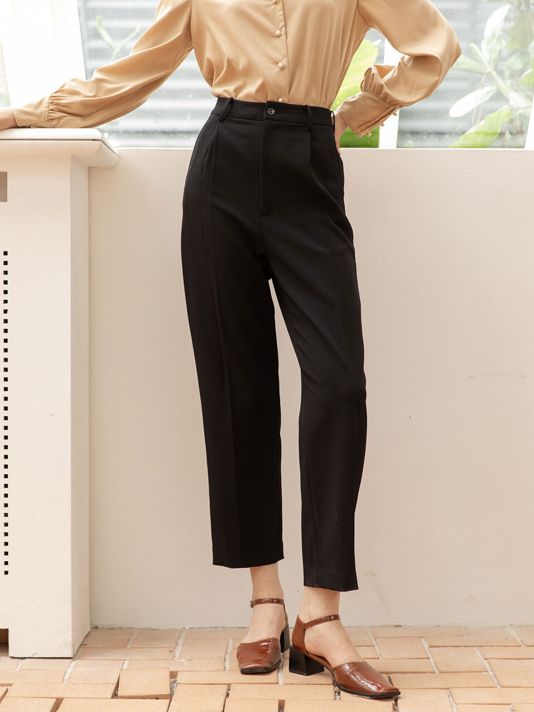 Nora Straight Suit Pants/Simple Retro/11241