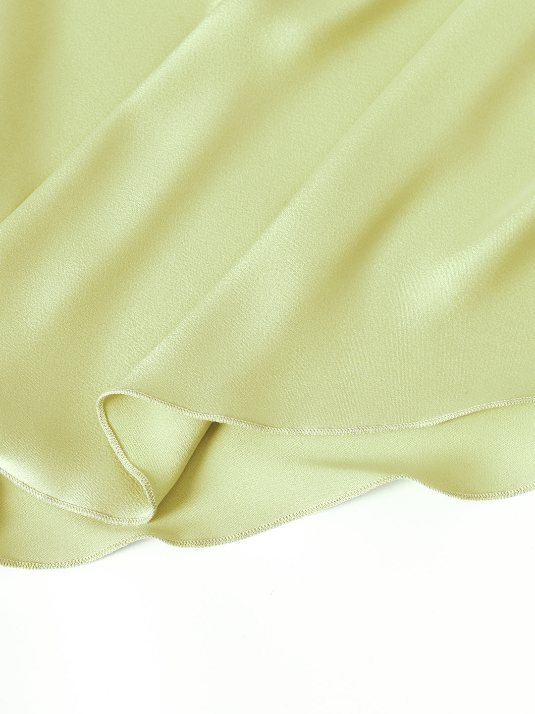 Kristin French V-Neck Slip Yellow-green Dress