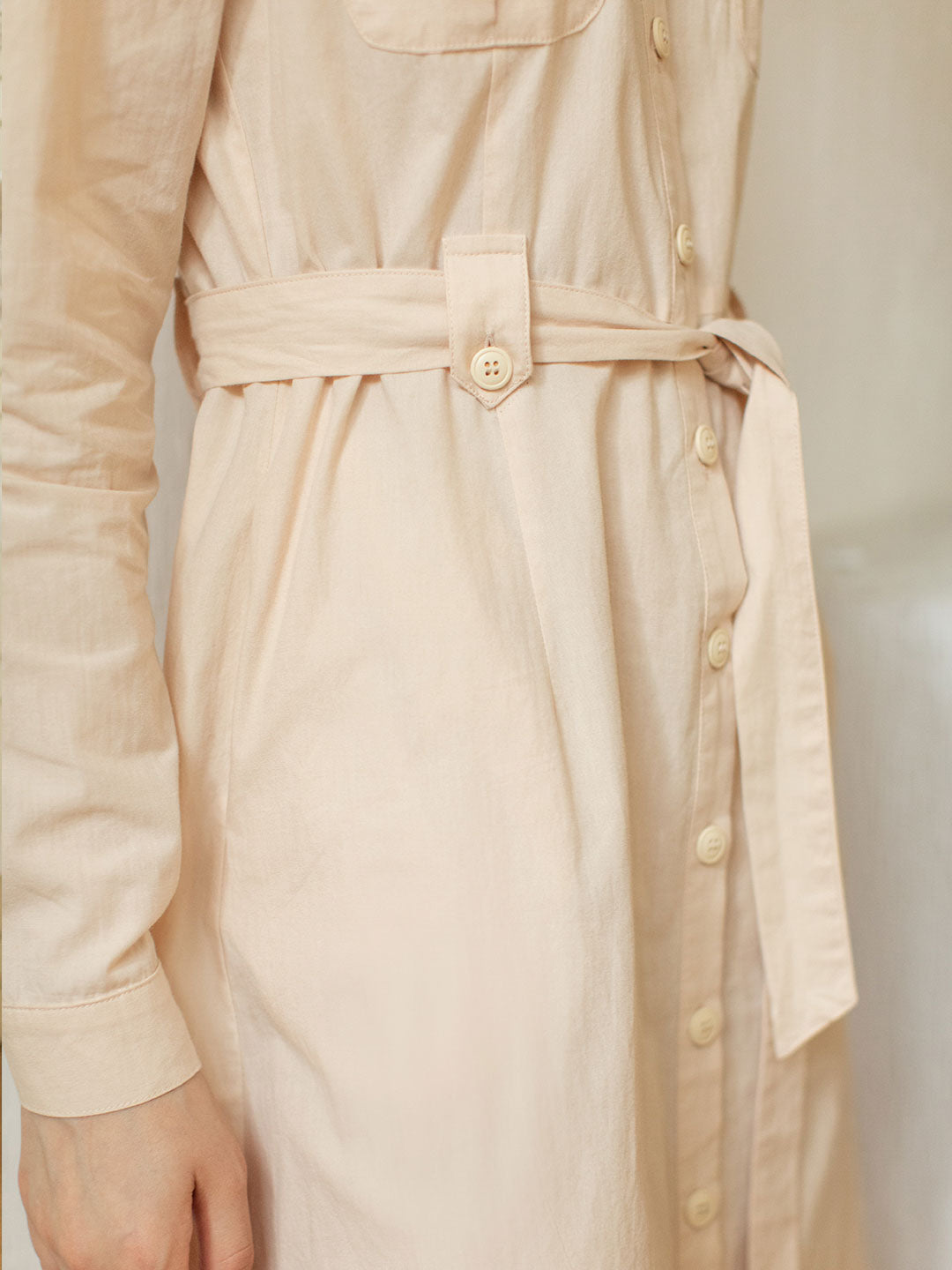 Zoe 100% Cotton Maxi Shirt Dress/Simple Retro/222323