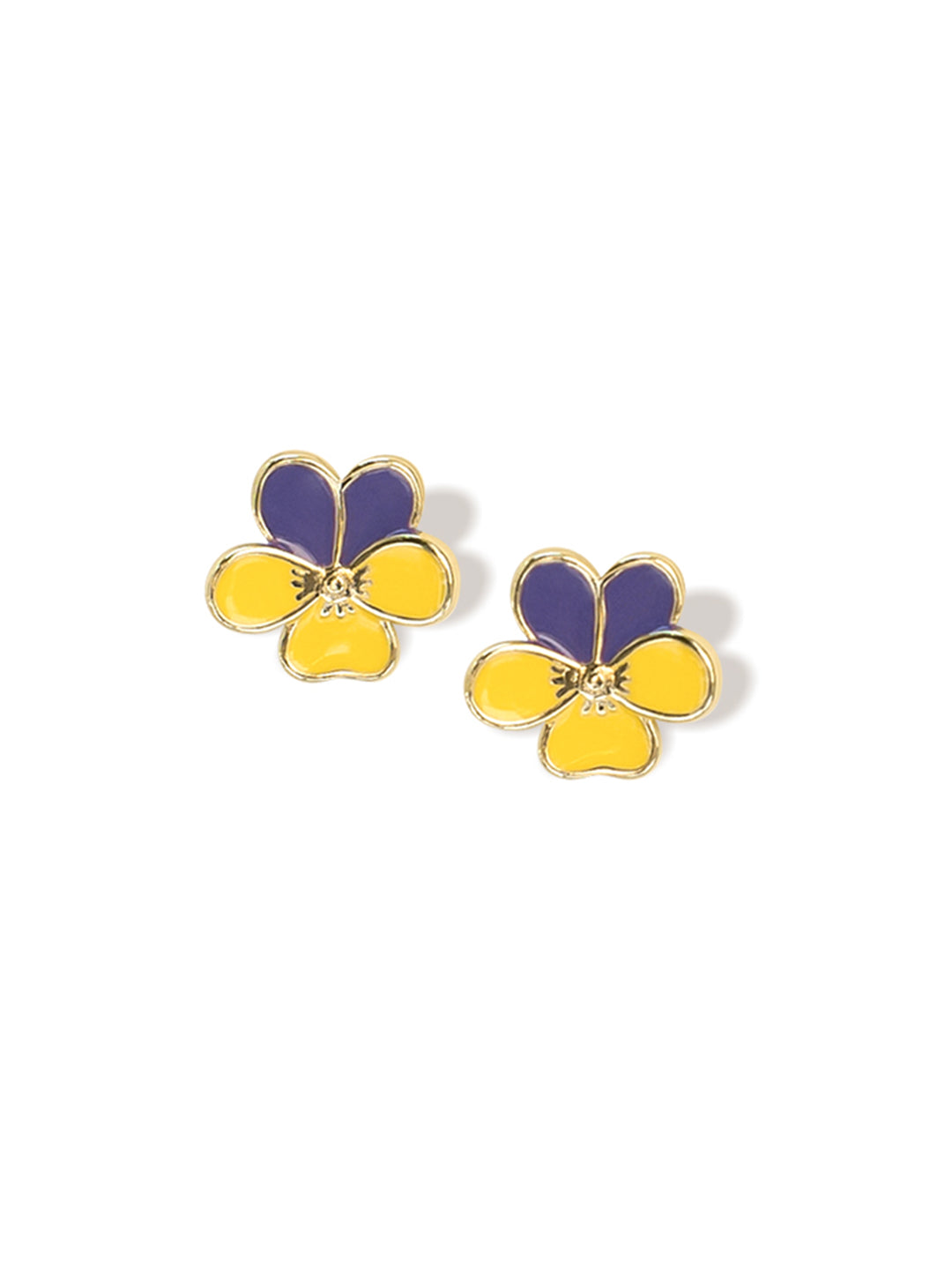 Chowxiaodou Pansy Earrings