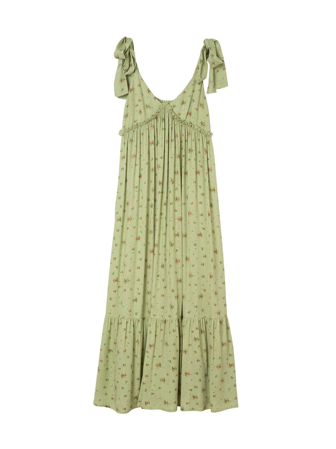 Rosalina Floral Green Slip Dress/simpleretro